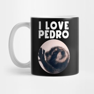 Funny I Love Pedro Dance Raccoon Meme Humorous Memes Mug